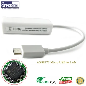 100M AX88772B AX88772C USB2.0 ethernet adapter usb į rj45 lan konverteris usb rj45 10M 88772