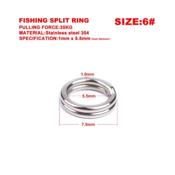 100vnt/daug dvigubų plokščių žiedas šviesolaidinių tiesinimo suvilioti kablys, jungiantis žiedas lenkimo butas dvigubą žiedą žvejybos reikmenys
