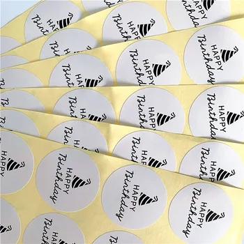 100VNT/daug Turas Gimtadieniu, Kraft popierius, Lipdukas, skirtas Rankų darbo Gaminių kepimo Dovanų etiketės antspaudas