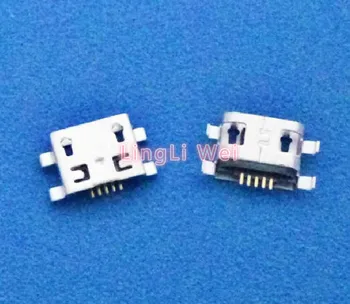 100vnt Micro USB Jungtis B Tipo Moterų 5Pin Uodega Valdybos 0,8 mm Tipas Lydmetalis Lizdas Jungtys Įkrovimo Lizdas PCB Lenta