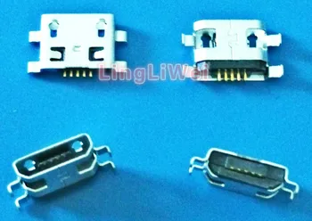 100vnt Micro USB Jungtis B Tipo Moterų 5Pin Uodega Valdybos 0,8 mm Tipas Lydmetalis Lizdas Jungtys Įkrovimo Lizdas PCB Lenta