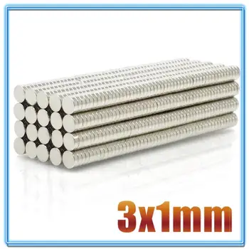 100vnt Mini Mažas N35 Apvalus Magnetas 3x1 3x1.5 3x2 3x 4 3x5 3x10 mm Neodimio Magnetas Nuolatinis NdFeB Super Stiprūs, Galingi Magnetai