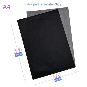 100vnt/Set Black A4 Kopija anglinis Popierius (Tapyba paieškos Popieriaus Grafito Tapybos Daugkartinio naudojimo Tapyba Priedai Įskaitomas Sekimo #16