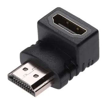 1080p HDMI male HDMI female kabelio adapteris keitiklis extender 90 Laipsnių Kampu hdmi adapteris skirtas PS4