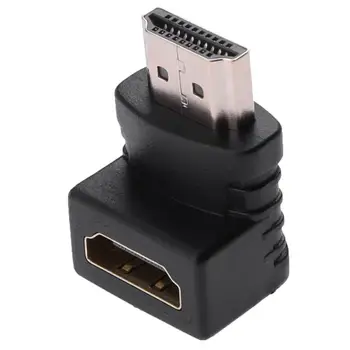 1080p HDMI male HDMI female kabelio adapteris keitiklis extender 90 Laipsnių Kampu hdmi adapteris skirtas PS4