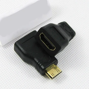 1080P Mini Extension Adapter Mini Adapteris C Tipo Male Tipo Moterų HDMI suderinamus Konverteris Auksu