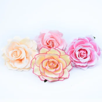 10CM Aukštos kokybės šilko rožės gėlių sienos vestuvių namų dekoro kalėdų 