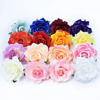 10CM Aukštos kokybės šilko rožės gėlių sienos vestuvių namų dekoro kalėdų 