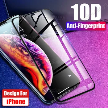 10D Visas Dangtelis Apsauginis stiklas iphone 6s Grūdintas stiklas iphone 11 pro max Screen Protector, iPhone, SE 2020 m. 8 7 stiklo