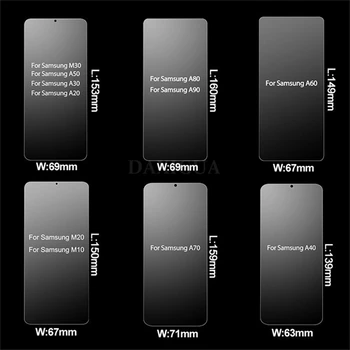 10H Visiškai Padengti Grūdinto Stiklo Samsung Galaxy A50 A40 A70 Screen Protector For Samsung A50 A80 A60 A90 m 10 20 30 Stiklas