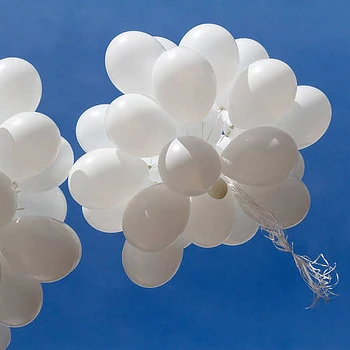 10inch 12inch skaidrios baltos spalvos lateksiniai balionai romantiška vestuvių plūduriuojantis helio balionas gimtadienio pasiūlymas scenos dekoracija