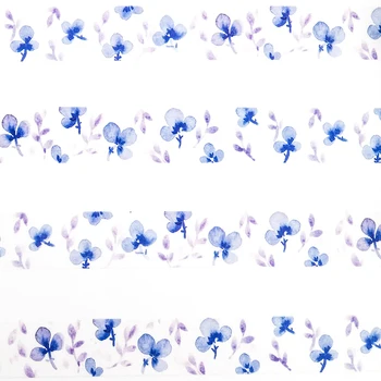 10m*15mm Kūrybos Violetinė Gėlė Washi Tape Lipnia Popieriaus Juosta Mokyklos Raštinės Reikmenys Dekoratyvinis Izoliacine Juosta Lipdukas 1 VNT