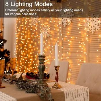 10m 5m USB Pasakų Žibintai Vario Viela, LED String Žibintai Kalėdinė Girlianda Girlianda Lauko Namo Langą Vestuvių Dekoratyvinis