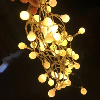 10m, 6m Pasakų Girlianda LED Kamuolys String Žibintai Vandeniui Kalėdų Eglutės papuošalus Namo Lauko Vestuvių Dekoro Baterija
