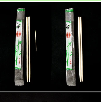 10Pairs Kinijos Vienkartiniai Bambuko Medienos Lazdelės Restoranas Atskiros Pakuotės Pjaustyti Lazdos Hashi Suši Maisto Stick Stalo