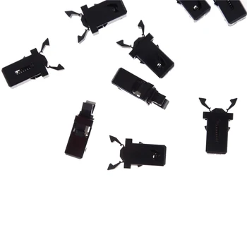 10Pieces Juoda Maža Durų Užraktas Jungiklis Užrakinti MS Oro Kondicionierius, Set Top Box, TV EVD DVD Durų Viršelio Modelio PR-001