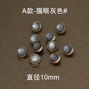 10vnt 10/11mm Lady Shirt s Black Pearl Aukso Metalo Mygtukai moteriški Drabužiai Suknelė mygtuką Siuvimo Palaidinė Megztinis rankdarbiams