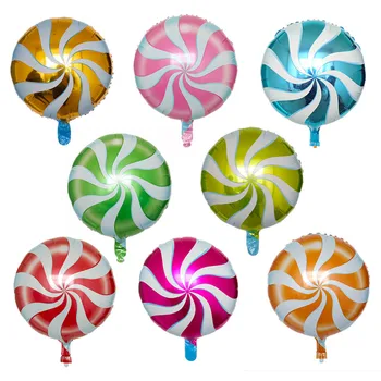 10vnt 18inch spalvinga saldainiai turas saldainis folija balionai dekoruoti Vaikų Diena, gimtadienis, vestuvės helio kamuolius prekes