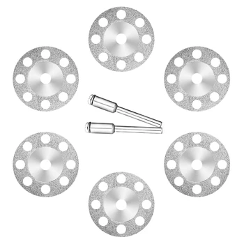 10vnt 22 mm Dremel Deimantinis Pjovimo Diskas Dremel Rotaciniai Įrankiai Priedai, su 2 Įtvaro