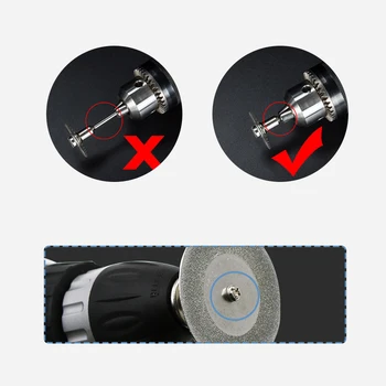 10vnt 22 mm Dremel Deimantinis Pjovimo Diskas Dremel Rotaciniai Įrankiai Priedai, su 2 Įtvaro