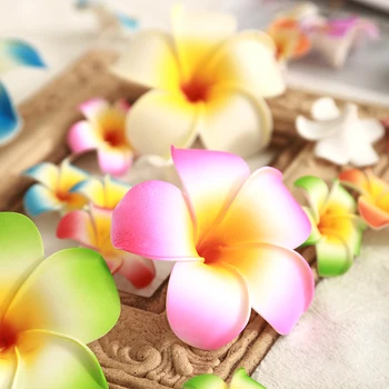 10vnt 4/9cm Putų Havajai Paplūdimio Gėlių Vestuves plumeria gėlės 