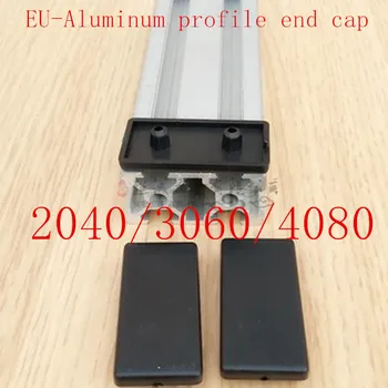 10vnt Aliuminio profilio pabaigos bžūp 2040 3060 Plastiko Pabaigos Bžūp dengiamoji Plokštė juoda ES Aliuminio Profilis