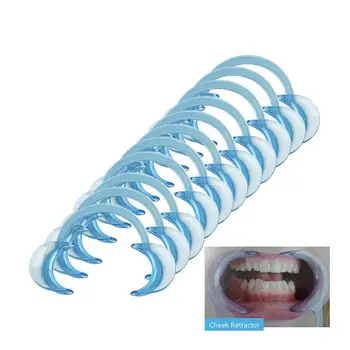 10vnt Burną Atidarytuvas, Mėlyna Vienkartiniai Plastikiniai Dantų Peilis 2 Dydžių-C Tipo Daugkartinio naudojimo Sveikatos priežiūros Burnos Priežiūros Skruostų Susitraukimo Lūpų Atidarytuvas