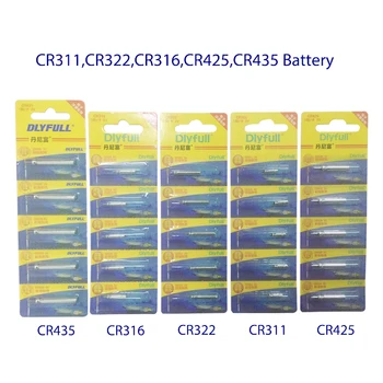 10vnt/daug CR311 CR316 CR322 CR425 CR435 DLY Baterija Plūdės Ličio Pin Baterija Šviesos Elektrinės 3 Votage Baterijos Priedai