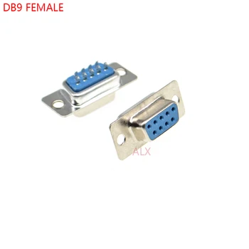 10VNT DB9 FEMALE PCB Mount nuosekliojo prievado JUNGTIS Lydmetalis Tipas: D-Sub RS232, COM JUNGTYS 9pin lizdas 9p Adapteris, SKIRTAS PCB