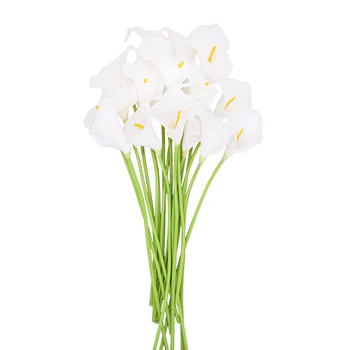 10vnt Dirbtinės Gėlės PU Calla Lily Flores Puokštės, Vestuvių Dekoravimas Netikras Gėles Namų Puošybai Dirbtiniai Augalai