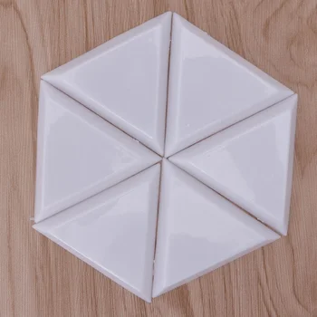 10vnt DIY Nail Art Dekoro Dotting Plastiko Kristalų Trikampės Plokštelės kalnų krištolas, Deimantas Balta Praktinių Saugojimo Plokštė Manikiūro Įrankiai