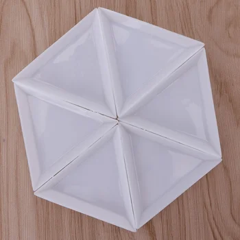 10vnt DIY Nail Art Dekoro Dotting Plastiko Kristalų Trikampės Plokštelės kalnų krištolas, Deimantas Balta Praktinių Saugojimo Plokštė Manikiūro Įrankiai