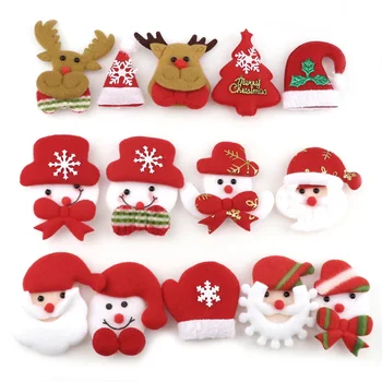 10VNT Linksmų Kalėdų Ornamentu pliušinis sniego aksesuaras Amatų Naujųjų Metų 