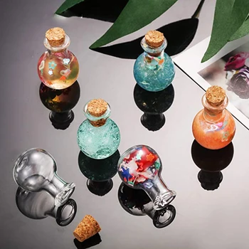 10vnt Mini Stiklo, Norinčių Butelis Su Kamštmedžio Aišku, Nutolimas Mažųjų, Norinčių Butelių Vestuves Namų Dekoro Prekių