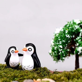 10vnt Miniatiūriniai Pingvinas Statulėlės, Pasakos Sodo Kraštovaizdžio Sodo Bonsai Dekoras Vaikų Žaislas