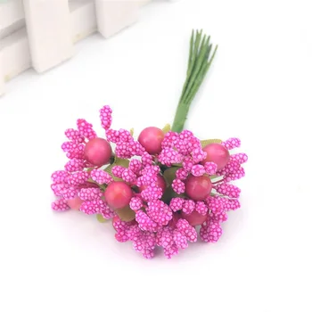 10vnt mulberry dirbtinių gėlių stamens šilko netikrą gėlių vestuvių suknelė 