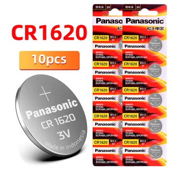 10VNT Panasonic originalus CR1620 mygtuką baterijos cr1620 ECR1620 GPCR1620 3v ličio baterija širdies ritmo reguliatoriaus masto kovos