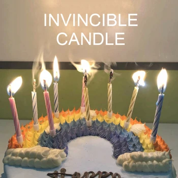 10vnt Pučia Inextinguishable Žvakės Juokinga Sudėtinga Magija Rekvizitai Kūrybos Išdaiga Įrankiai Gimtadienio Juokinga Apdailos Reikmenys