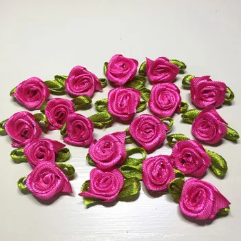 10vnt Rose Pleistras Gėlių Aplikacijos Medvilnės Audinio Siuvimo Suknelė Lėlės Priedai Apdaila Pleistrai Lipdukai Drabužius Parche parches ropa