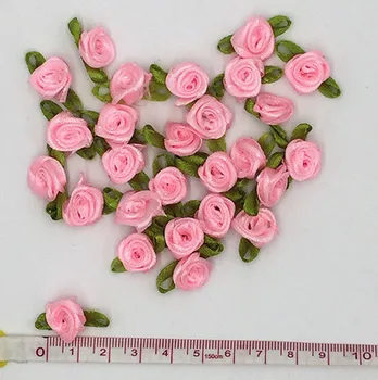 10vnt Rose Pleistras Gėlių Aplikacijos Medvilnės Audinio Siuvimo Suknelė Lėlės Priedai Apdaila Pleistrai Lipdukai Drabužius Parche parches ropa