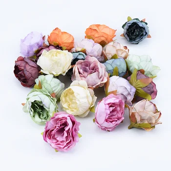 10vnt Šilko bijūnas gėlių sienos vestuvių namų puošybos aksesuarų, Rankų darbo dirbtinės gėlės floristics 