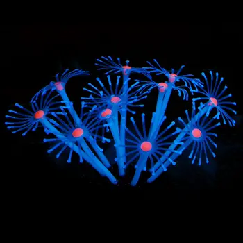 11 Lapų Silikono Žėrintis Dirbtinio Žuvų Bakas Akvariumas Koralų Augalai Po Vandeniu Ornamentu Žuvų Bakas Akvariumas Dekoro Priedai