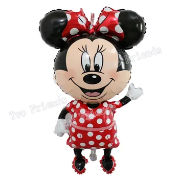 112cm Milžinišką Mickey Minnie Mouse Balionas Animacinių filmų Folija Gimtadienio Balionas vaikų Gimtadienio Dekoracijos vaikams Dovanų