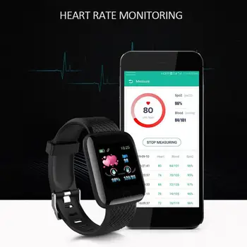 116plus Vandeniui Išmaniųjų Laikrodžių Apyrankės Širdies ritmas, Kraujo Fitness Tracker Android/iOS Smart apyrankė veikia Žingsniamačiai 2020 m.