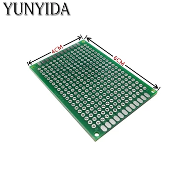 12-04 nemokamas pristatymas 5vnt 4x6cm dvipusės Prototipą PCB Universalus Spausdintinės plokštės
