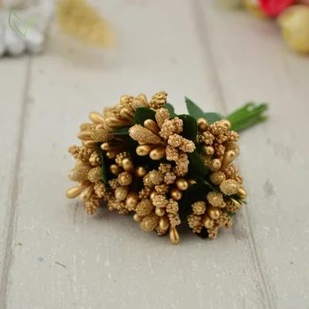 12 vnt stamen cukraus rankų darbo dirbtinės gėlės Pigūs vestuvių dekoravimas 