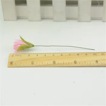 12pcs 2.0 cm, Naują Atvykimo Mini Šilko Scrapbooking Rose Dirbtinės Gėlės, Puokštės, Vestuvių Dekoravimas 