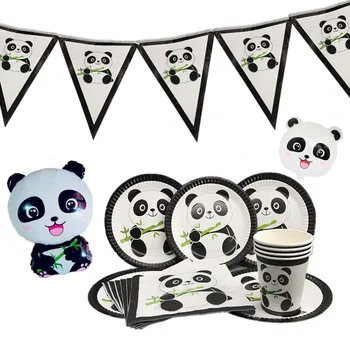 12pcs/daug Panda Temą Mineralinio Vandens Butelio Etiketės Panda Šalies Butelio Etiketės Baby Shower Berniukas/Mergaitė Gimtadienio Dekoro Prekes
