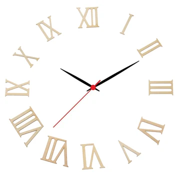 12Pcs/set 7cm Romos Medinis Skaitmeninis Laikrodis, Priedai Romėniškais Skaitmenimis Medžio Drožlių Laikrodis Dalys PASIDARYK pats pjovimas Lazeriu Amatų Vienetų Namų Dekoro