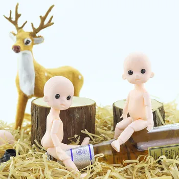 13 Kilnojamojo Sujungta Lėlės, Žaislai 1/8 BJD Baby Doll Plika 16cm Lėlės Praktikuojančių Makiažas lėlės Galvą su akimis, dovanos vaikams žaislų